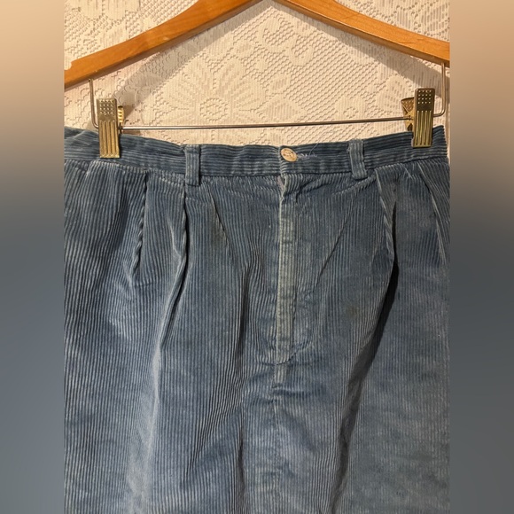 Ralph Lauren vintage maxi shirt in a blue corduroy - Picture 3 of 5